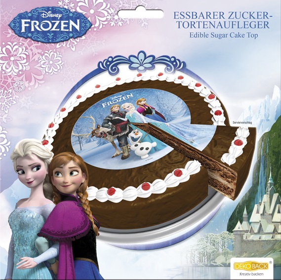 Tortenaufleger "Frozen, die Eiskönigin", 1 Stk., 16 cm, Decocino |  MEINCUPCAKE Shop