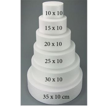 Torten Dummy rund, Hochzeitstorte, extra hoch 10 x 10 cm | MEINCUPCAKE Shop
