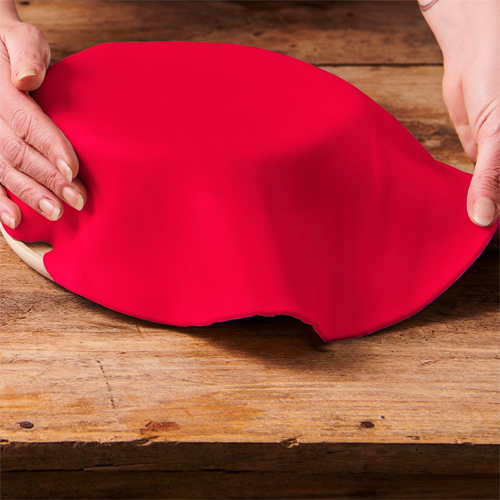 Fertige Fondantdecke, rot, 430 g für Torten bis 26 cm | MEINCUPCAKE Shop