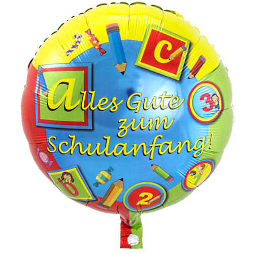 Folienballon "Einschulung", 45 cm | MEINCUPCAKE Shop