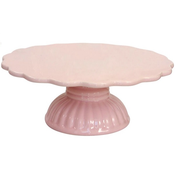 IB Laursen Tortenständer aus Keramik, rosa, 29 x 9 cm | MEINCUPCAKE Shop