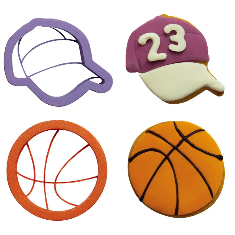 Keks-Ausstecher aus Kunststoff Cap Basketball | MEINCUPCAKE Shop