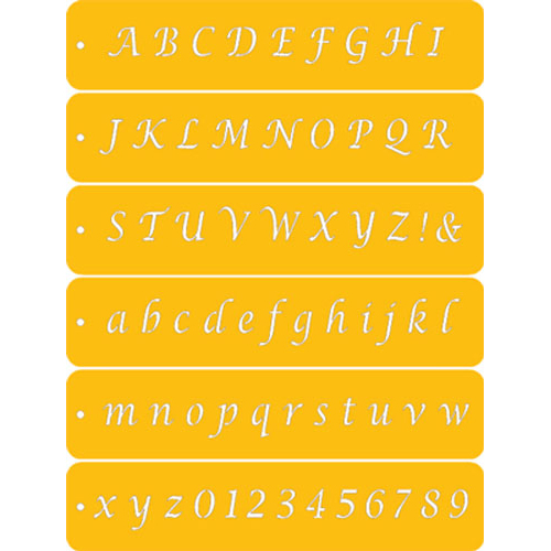 Schablonen Set 'Buchstaben & Zahlen' | MEINCUPCAKE Shop