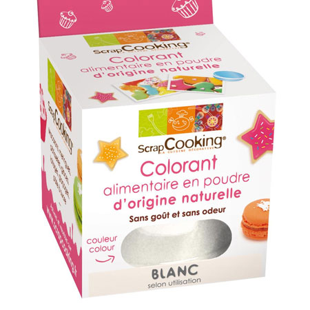 Natürliche Lebensmittelfarbe Weiß 10 g | MEINCUPCAKE Shop