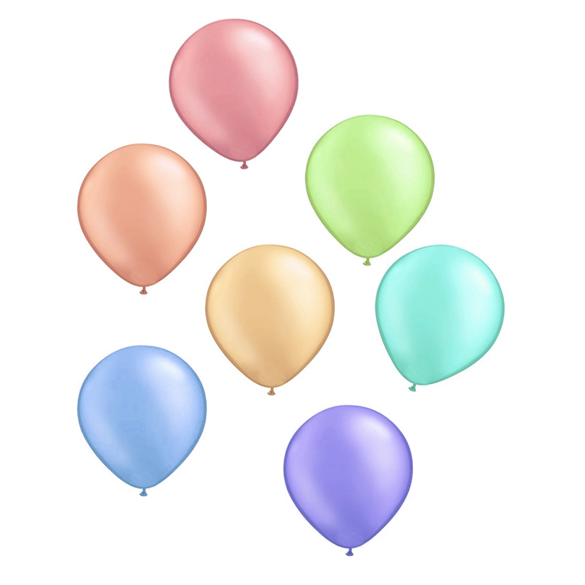 Mini Luftballons Pastell 50 | MEINCUPCAKE Shop