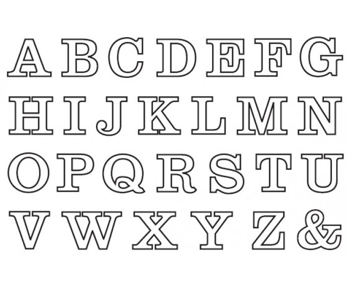 Patchwork Cutters Fondant Ausstecher Präger 'Große Buchstaben', ca. 1,5 cm  | MEINCUPCAKE Shop