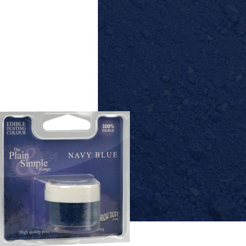 Rainbow Dust Lebensmittelfarbe Pulver "Navy Blau", 2 g | MEINCUPCAKE Shop