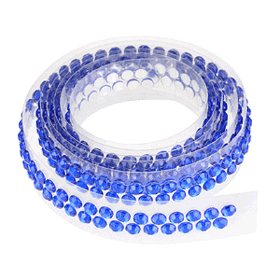 Tortenband, Deko-Band "Kristallstein", lebensmittelecht, 90 cm, 1,5 cm  hoch, royalblau | MEINCUPCAKE Shop
