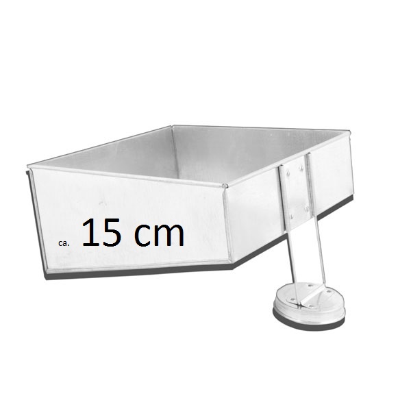 Backform Quadrat, Asymmetrische Topsy Turvy Form, klein ca. 15 cm |  MEINCUPCAKE Shop