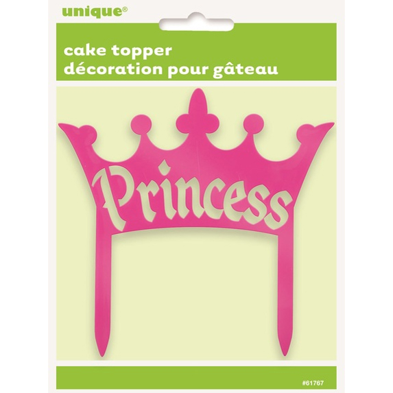 Tortendekoration Prinzessin Krone, pink | MEINCUPCAKE Shop