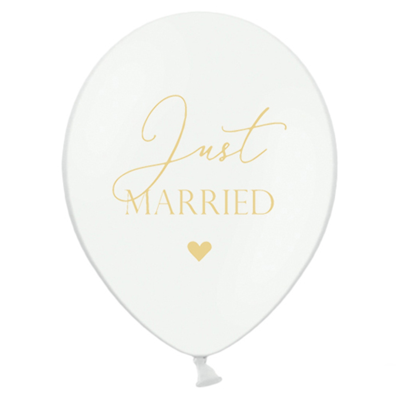 5 Hochzeitsballons "Just Married", 30 cm | MEINCUPCAKE Shop