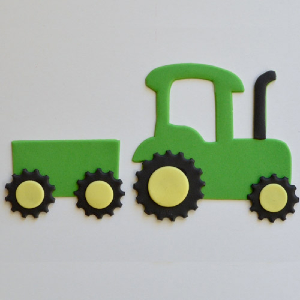 Fondantausstecher "Traktor", 4 Stk., 6,5 x 8 cm | MEINCUPCAKE Shop
