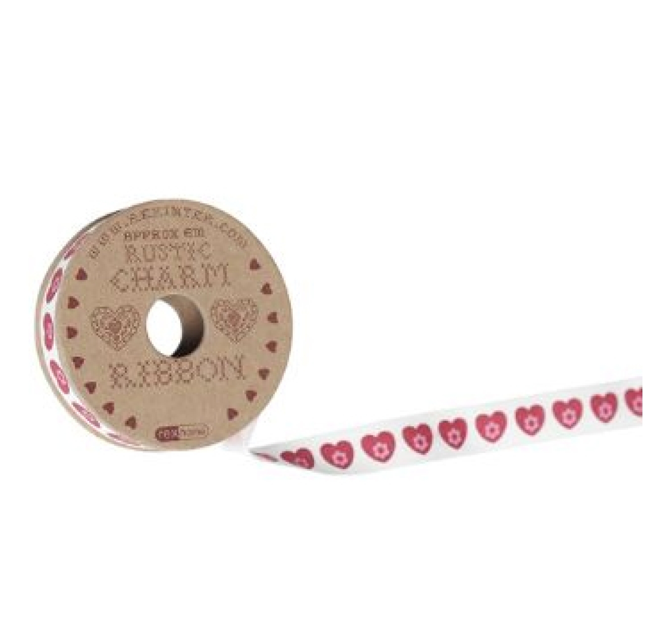 Ribbon Band, schleifenband, herzen, 2 cm x 600 cm | MEINCUPCAKE Shop