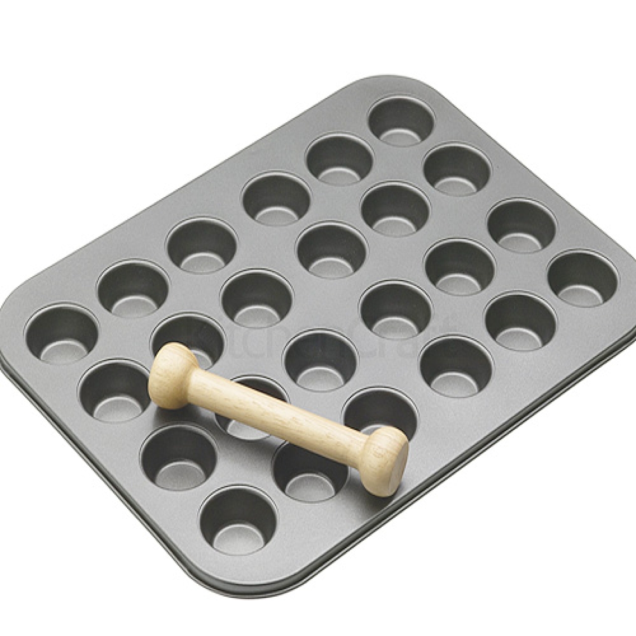 Mini-Muffinform Törtchenform 24 Mulden inkl. Teig-Andrücker 35 x 27 |  MEINCUPCAKE Shop