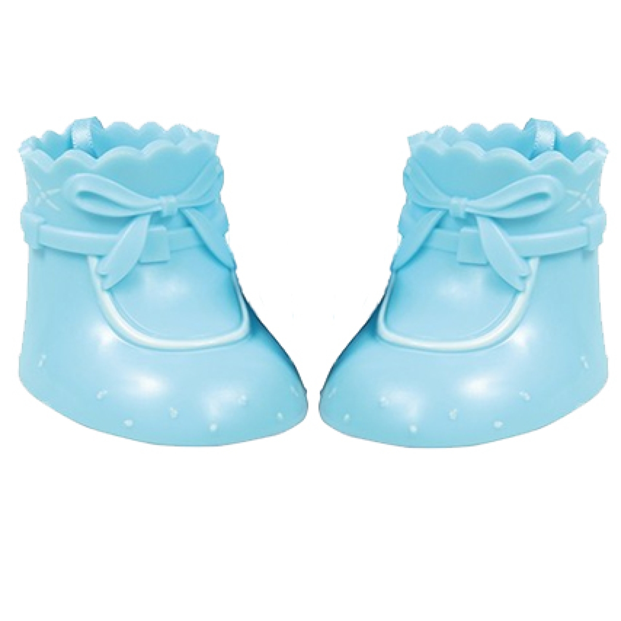 Tortendeko, Babyschuhe hellblau, nicht essbar 6,2 cm | MEINCUPCAKE Shop
